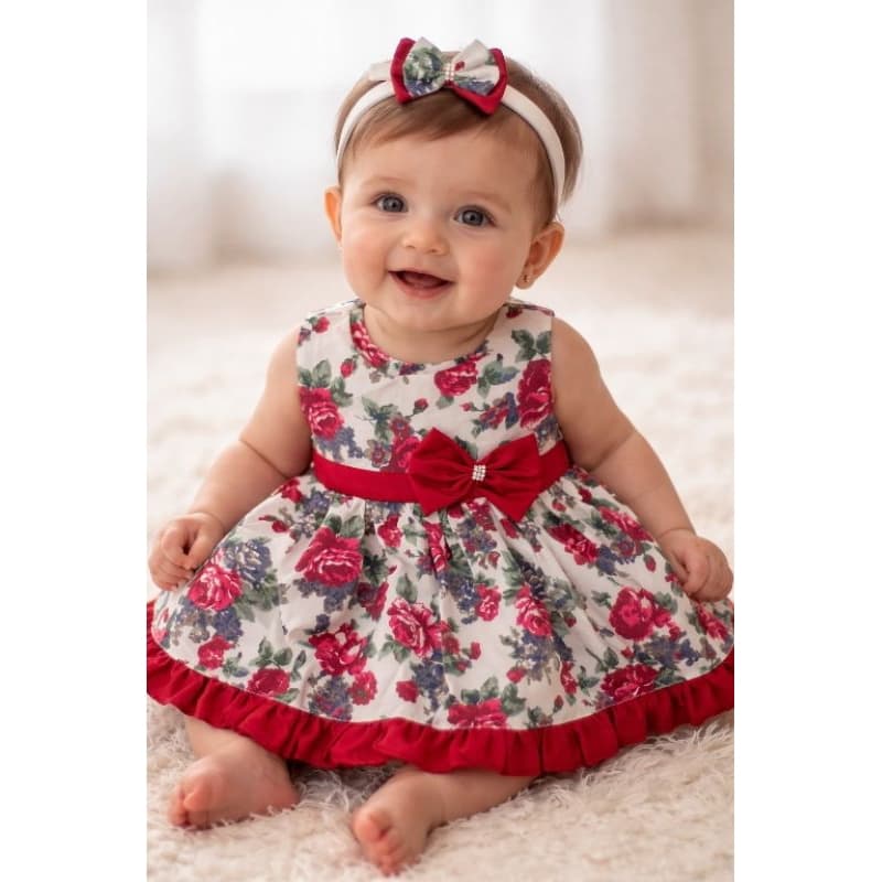 👗✨ Vestido Infantil Millena – Delicado e Confortável! - TAM. P ao 3 anos ✨👗