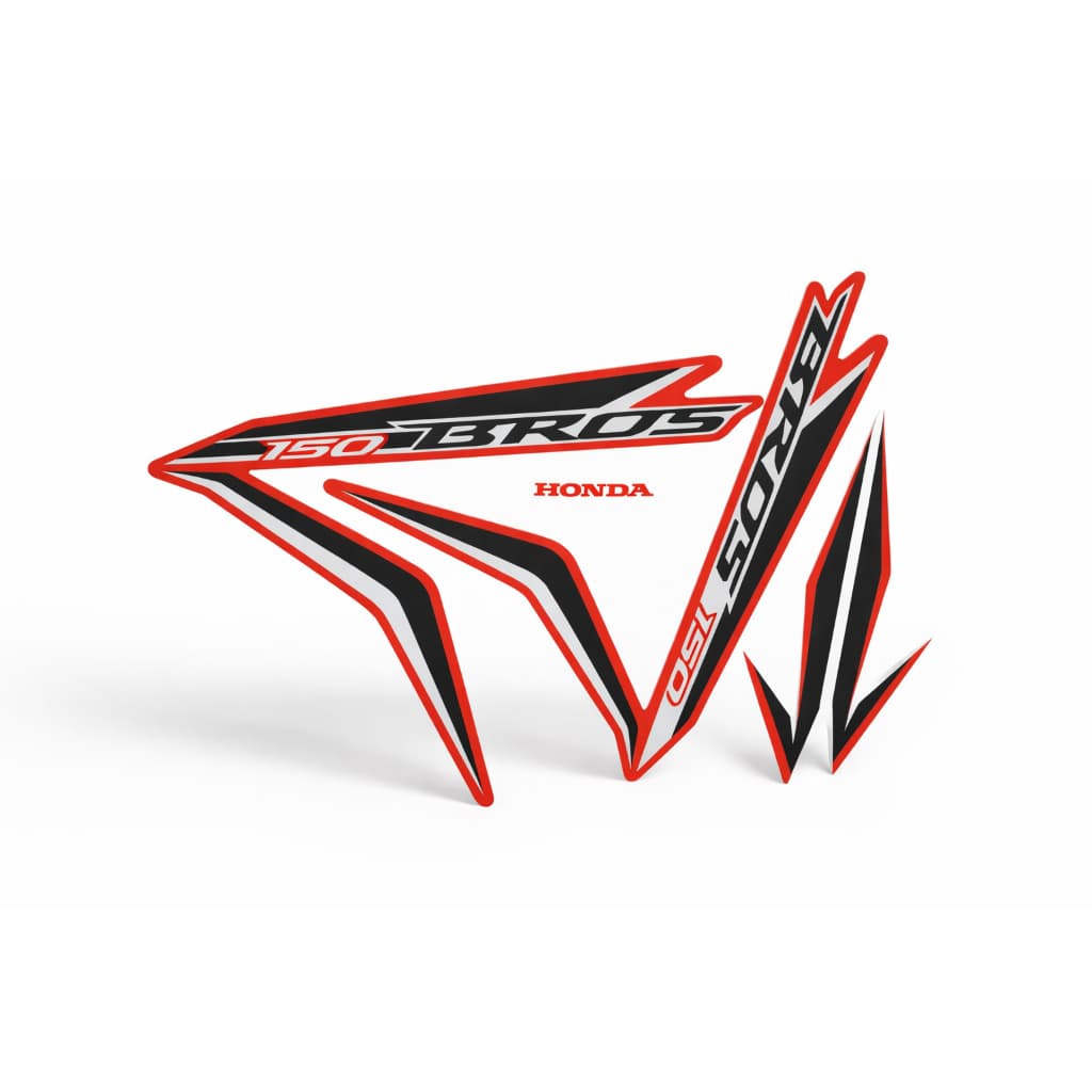 Kit  Adesivos Emblemas Laterais HONDA Bros 150 2014