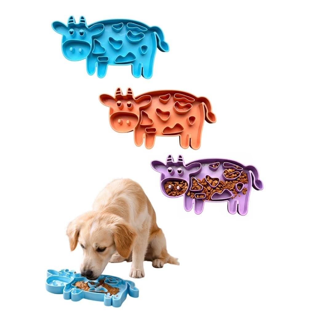 Tapete Comedouro de Lamber Lento Anti engasgo Silicone Macio