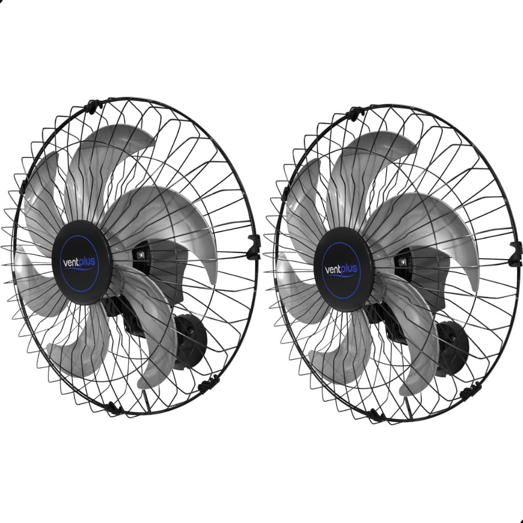 Ventilador Parede 50cm Ventplus+ Forte Potente Biturbo 200w