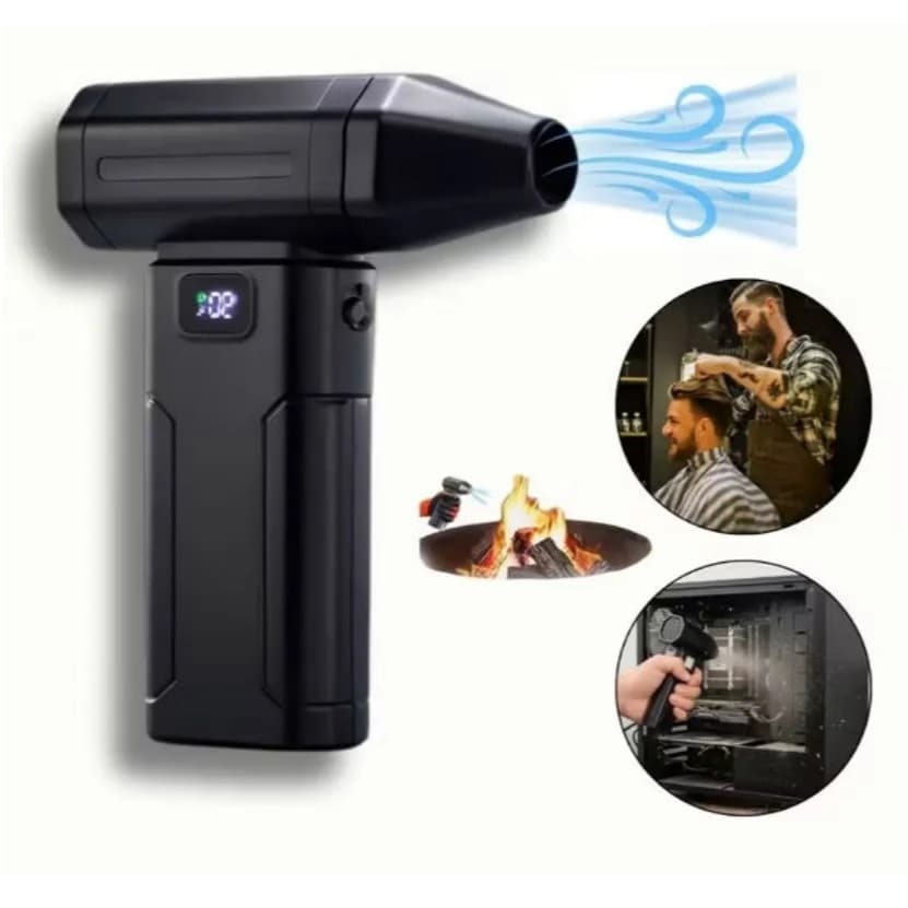 Soprador Mini De Ar Frio Portátil Ventilador Eletrônicos Pc Preto 5v