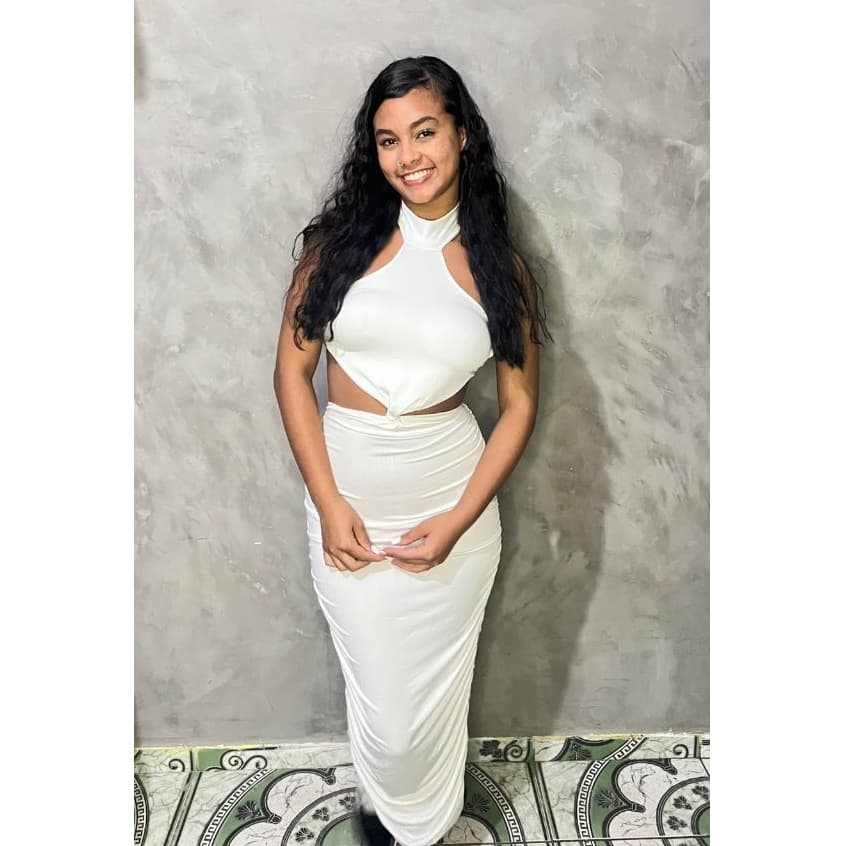 Vestido Nó  Longo Costa Nua Baladas Noite Tubinho Novo Festas Casamento sensual Look Feminino Perfeito