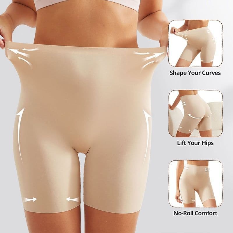 Shorts modeladores sem costura com forro de microfibra