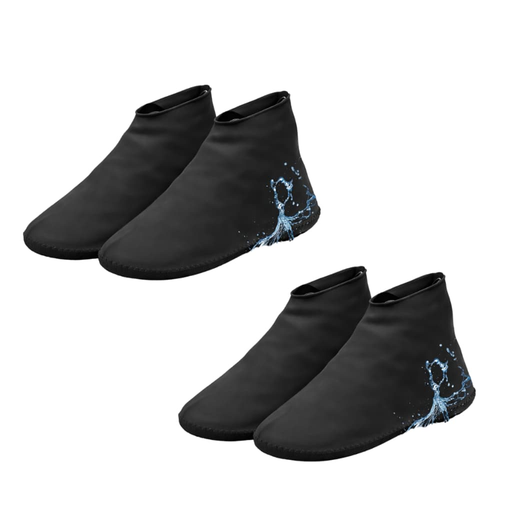Kit 2 Pares Protetor De Sapato Calçado Capa Chuva Silicone Impermeável Para Chuva Tênis Antiderrapante Reutilizável