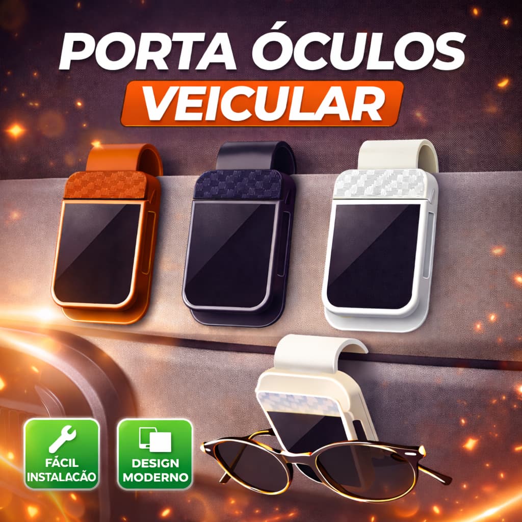 Suporte de Óculos De Sol Para Quebra-sol Carro/Automotivo, Suporte Preto ou Bege