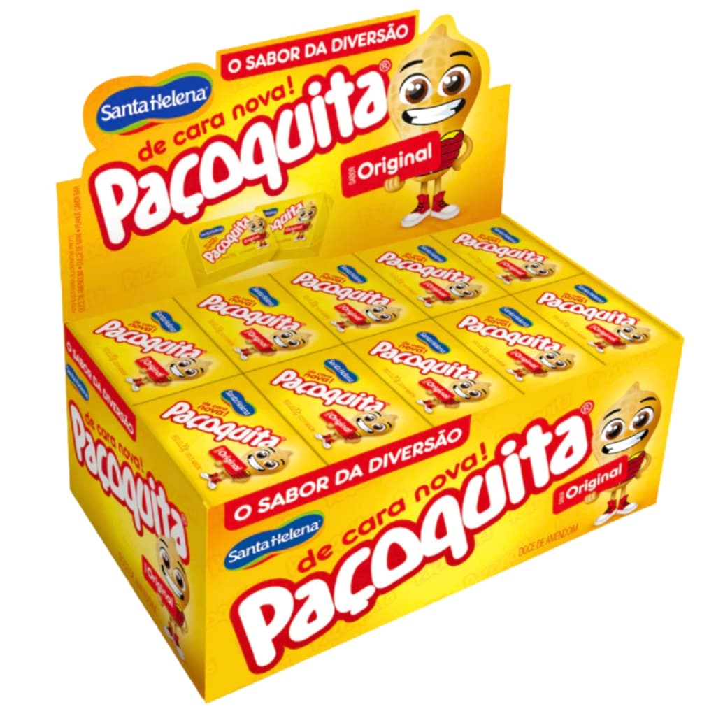 Paçoca Quadrada Paçoquita C/50 Unidades 1kg Festa Junina Santa Helena
