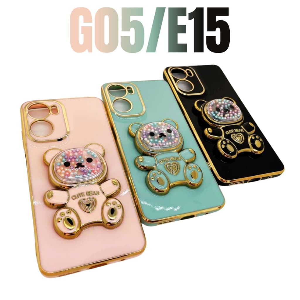 Capa Capinha de celular compatível com Moto G05 e E15 Ursinho Bear