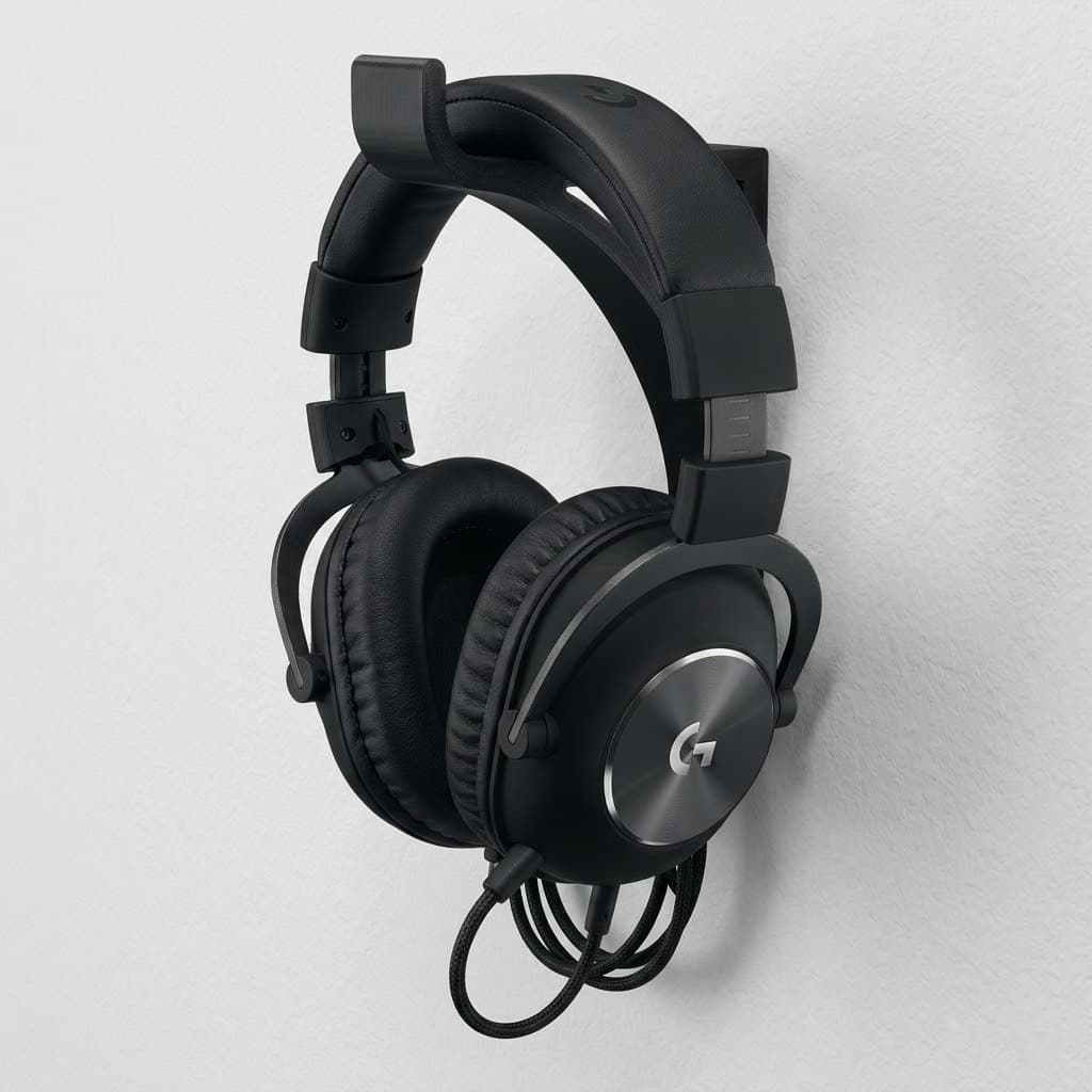 Suporte Parede Headset Universal e Fone de Ouvido Gamer Apoio Fixo Dupla Face
