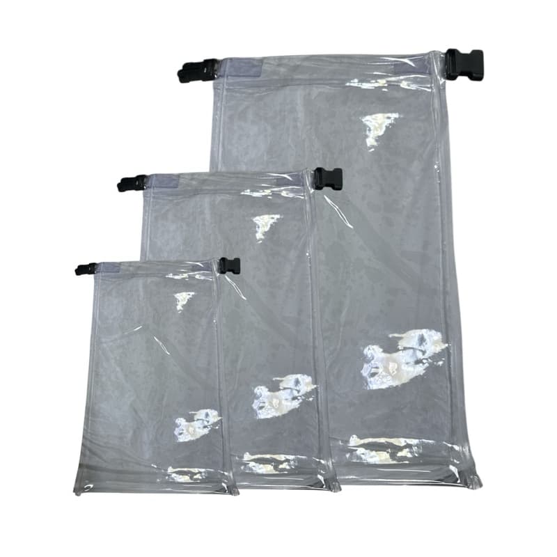 KIT 3 SACOS ESTANQUE NA COR TRANSPARENTE