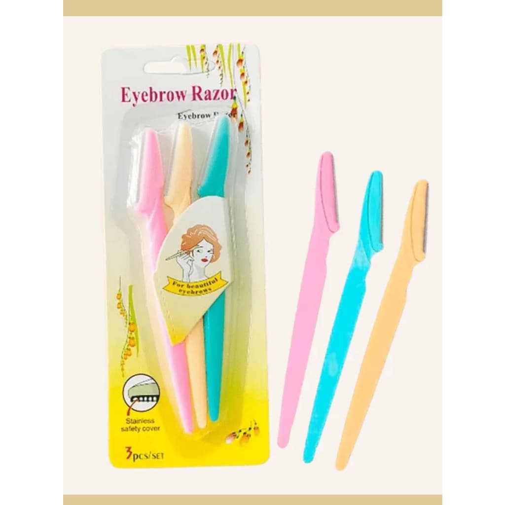 Kit 6 Navalhas Para Sobrancelha E Rosto Eyebrow Razor -Design de Sobrancelha