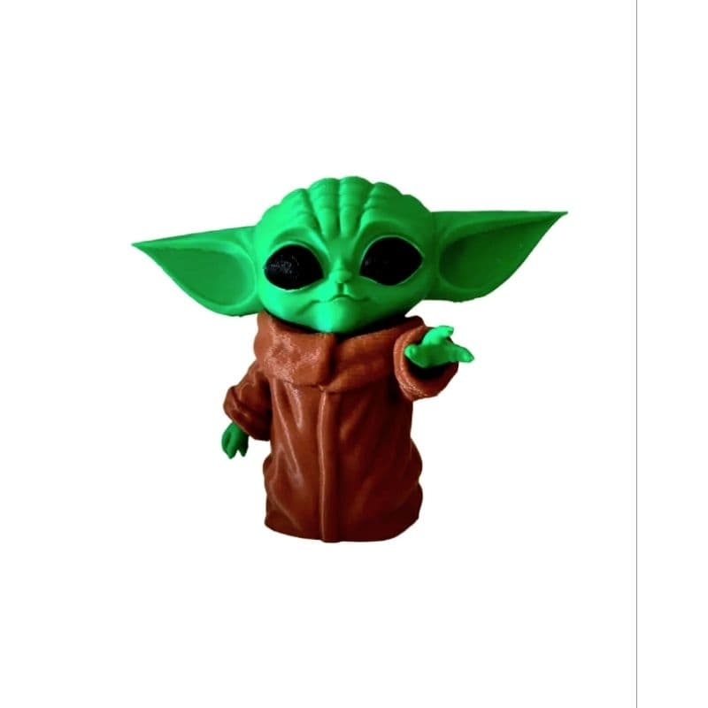 Boneco action figure baby yoda grogu chaveiro impressão 3d