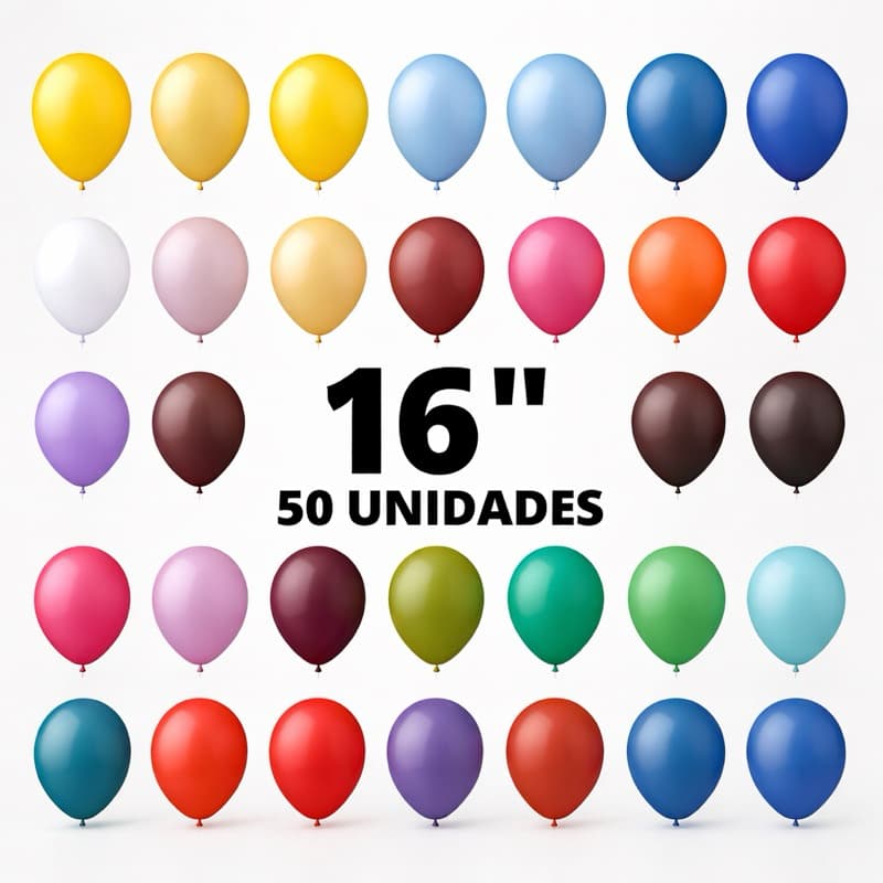 Balão latex bexiga FestBall Nº 16” polegadas  - ENVIO IMEDIATO