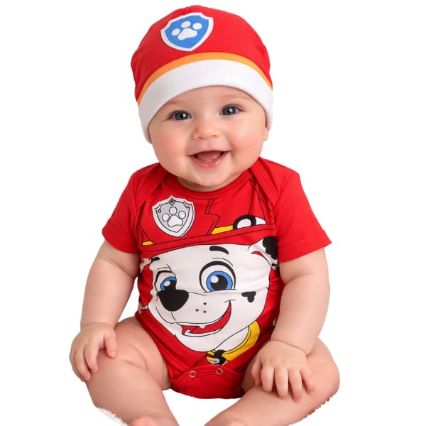 Body Bebê Temático Mesversario Fantasia Infantil  Patrulha Canina