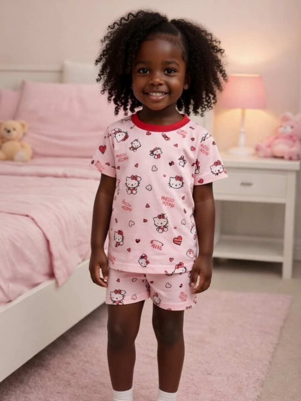 Pijama infantil Feminino Masculino Estampado Personagem Barato Premium Bonito Diferenciado Afd