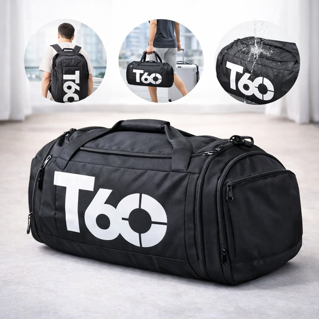 Bolsa Esportiva Impermeável Multifuncional Transversal Academia Viagem Resistente Compartimento Tênis Grande Capacidade