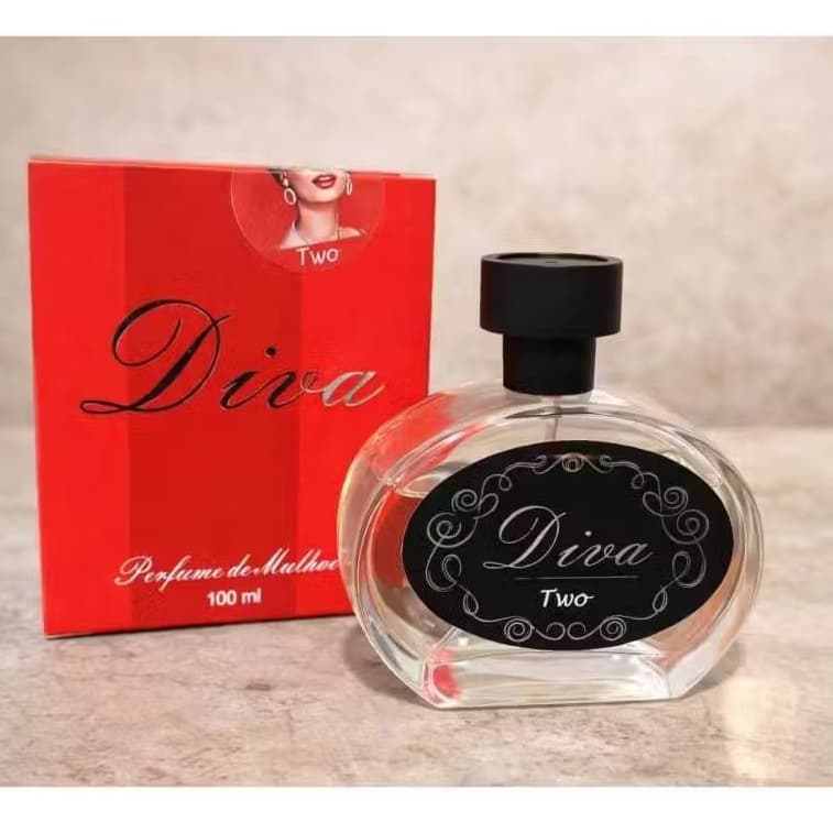 Perfume Feminino Diva Two 100ml Alta Fixação Fragrância Doce Elegante