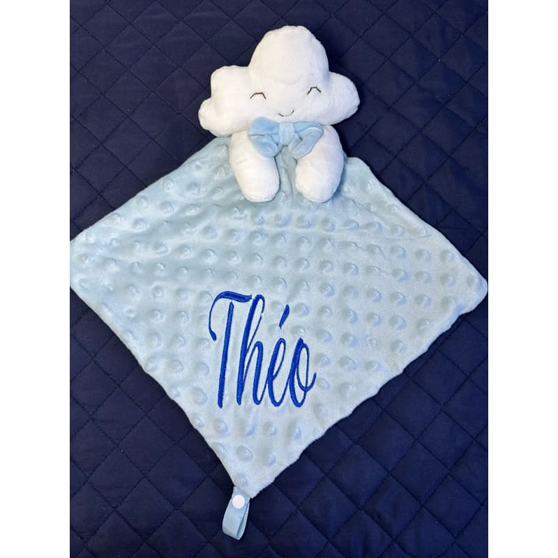 Naninha Pipoquinha COM NOME - NUVEM - de Plush Manta Pipoquinha - CHUVA DE AMOR