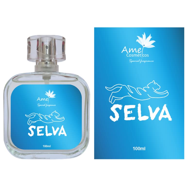 Perfume Masculino Selva Amei Cosmeticos Alta Fixação 33% de Essência Importada