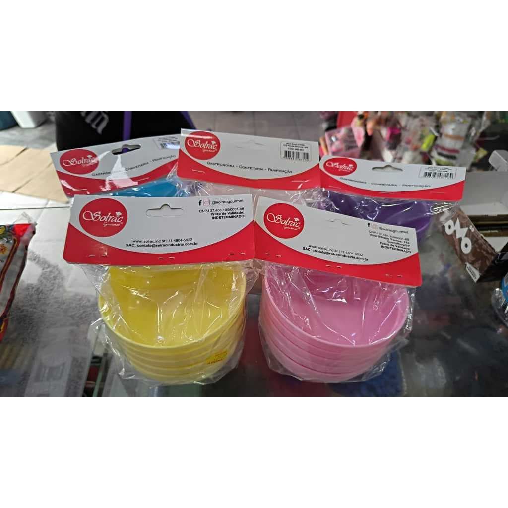 Kit Com 5 Mini Bowl 270 ml SolRac Cores Variadas Sobremesas