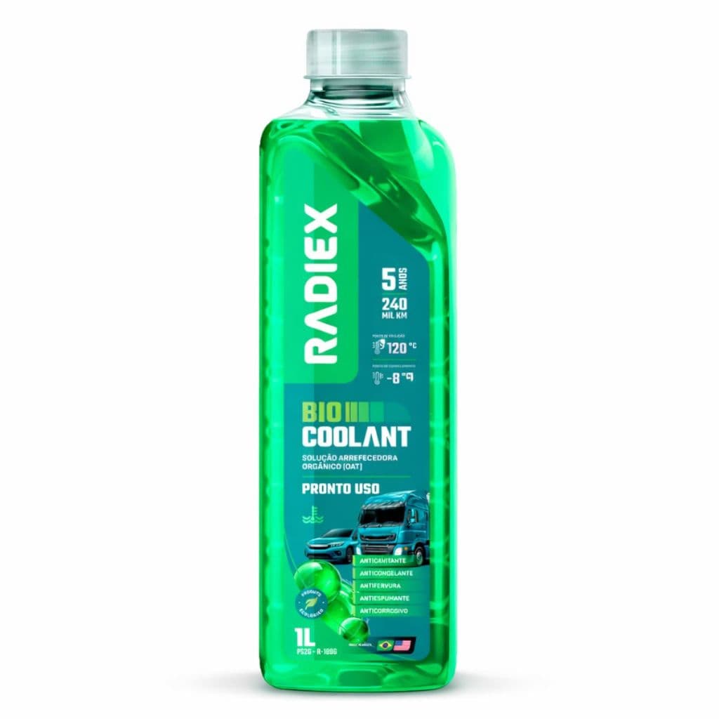 ADITIVO P/RADIADOR PRONTO USO R-1896 BIO COOLANT Protetor do Sistema de Arrefecimento
