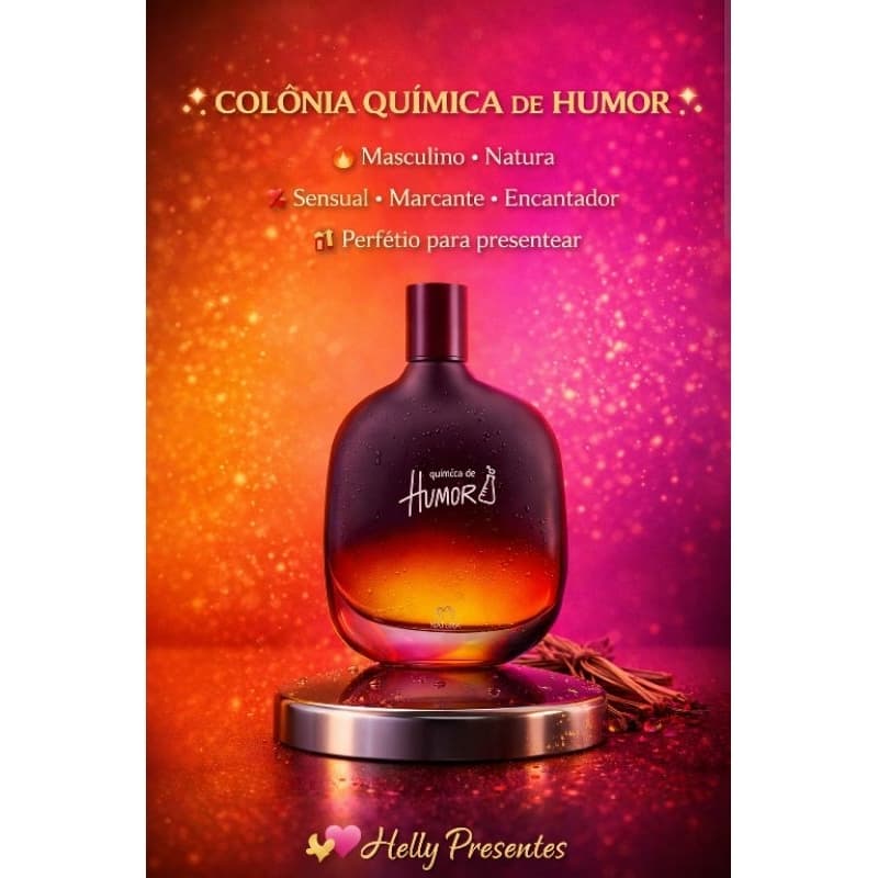 Perfume desodorante Colonia Masculina Humor -  Paz e humor ou Quimica de Humor - masculina - 75ml - natura