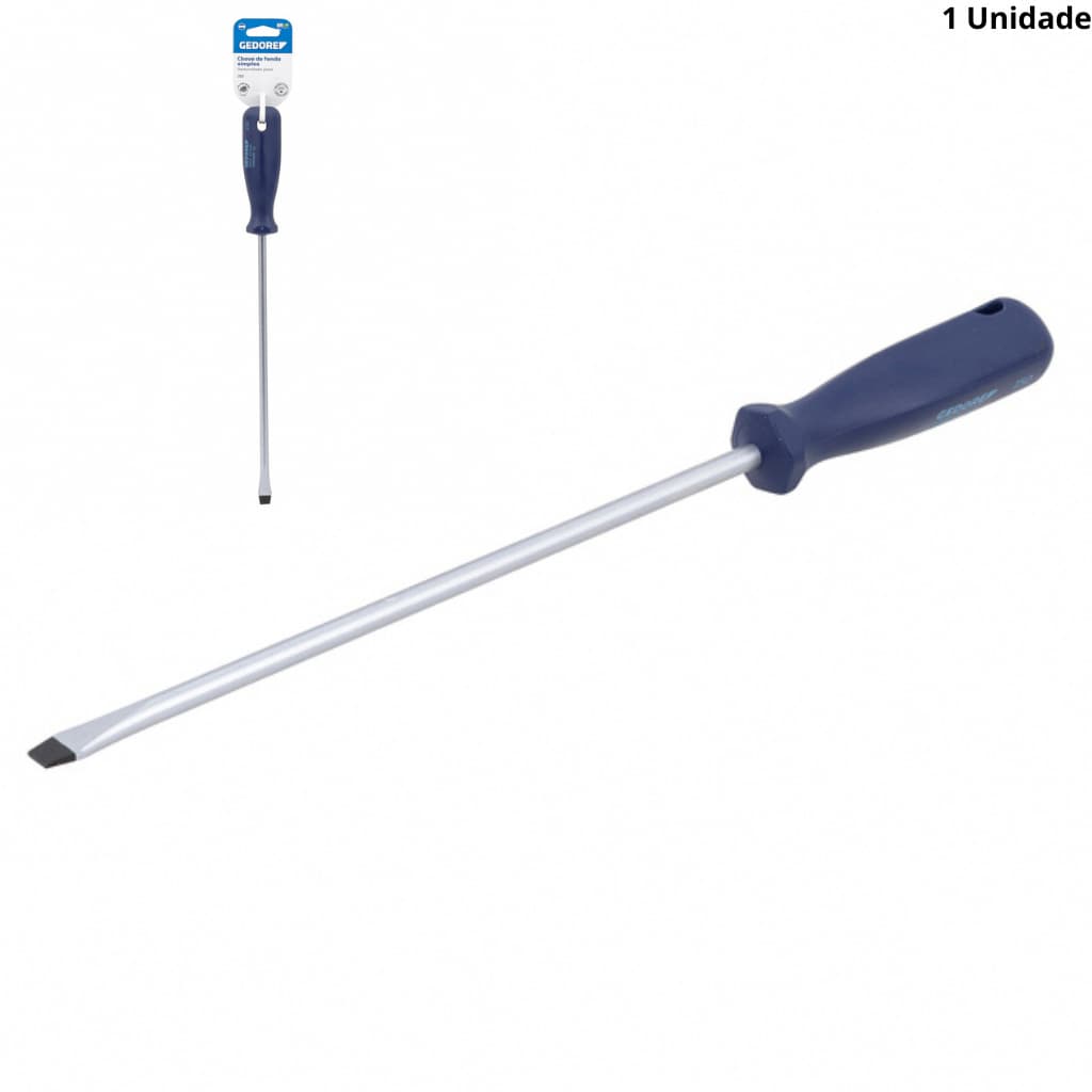 Chave de fenda Gedore 3/8 pol x 10 pol grande