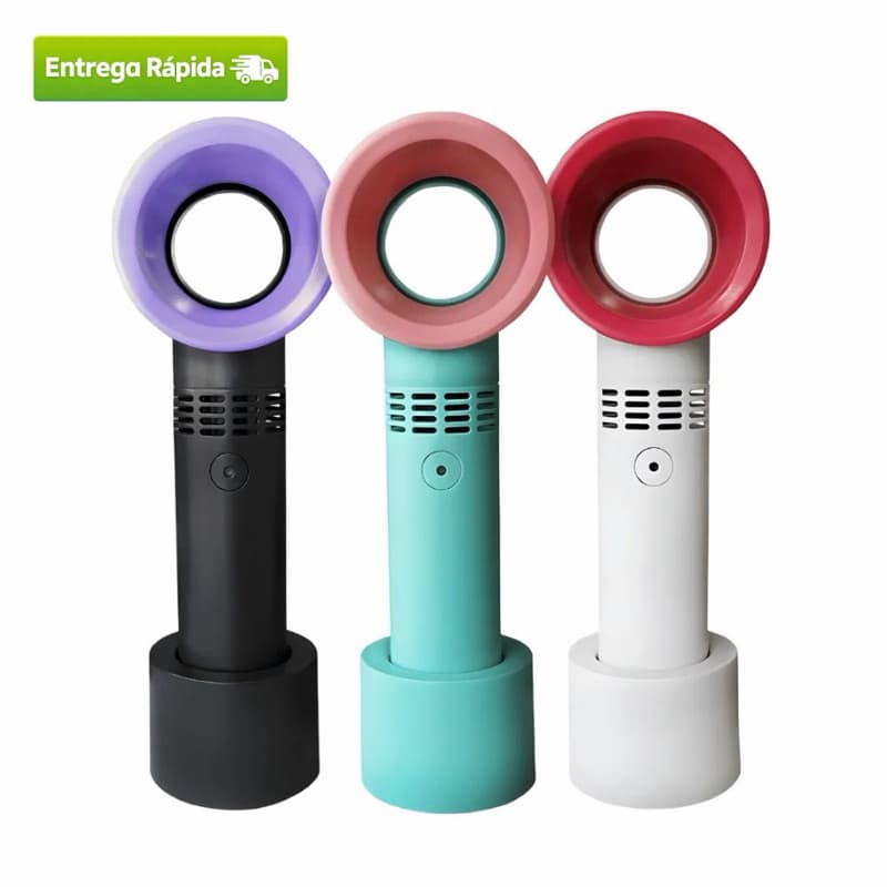 Mini Ventilador Portátil Sem Hélice Para Secagem Recarregavel
