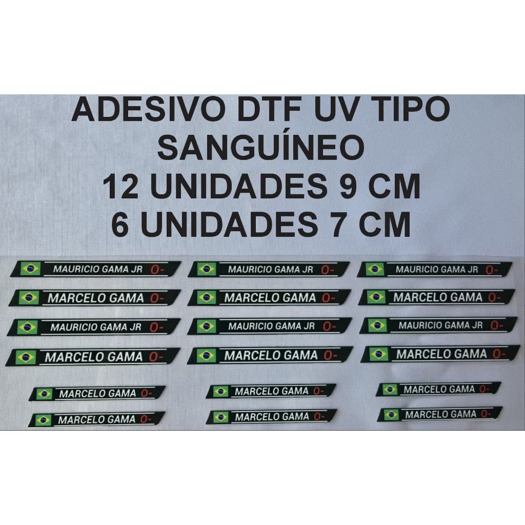 ADESIVO UV TIPO SANGUINIO BICICLETA, CAPACETES, MOTOS,CARROS PLASTICOS METAIS DTF UV ALTA QUALIDADE
