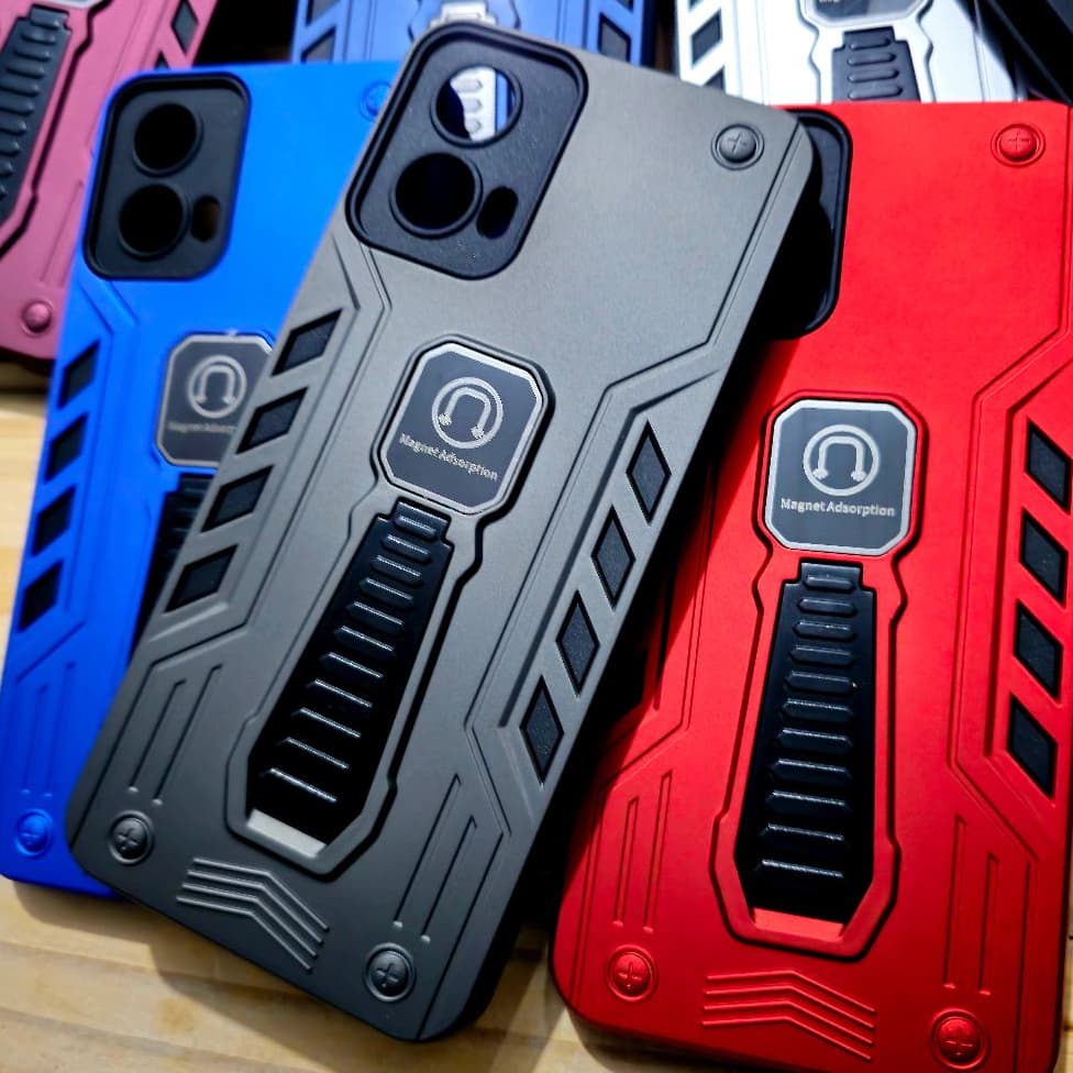 Capa Capinha Para Motorola Moto G34 / Moto G35 Anti impacto com suporte magnético e mesa
