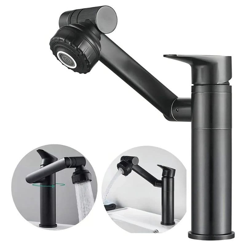 Torneira Banheiro Rotativa 360 Monocomando Lavabo Luxo Torneira para lavatório rotativa TOMATE