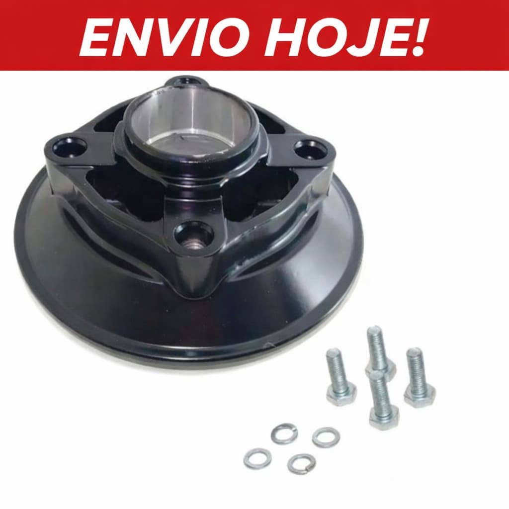 FLANGE CONTRACHOQUE DO TAMBOR  DE FREIO TRASEIRO CG 160 TITAN EX ESD CG 150 TITAN EX PRETA