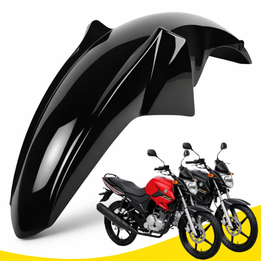 Paralama Dianteiro Yamaha Fazer 150 2014 a 2021 Preto