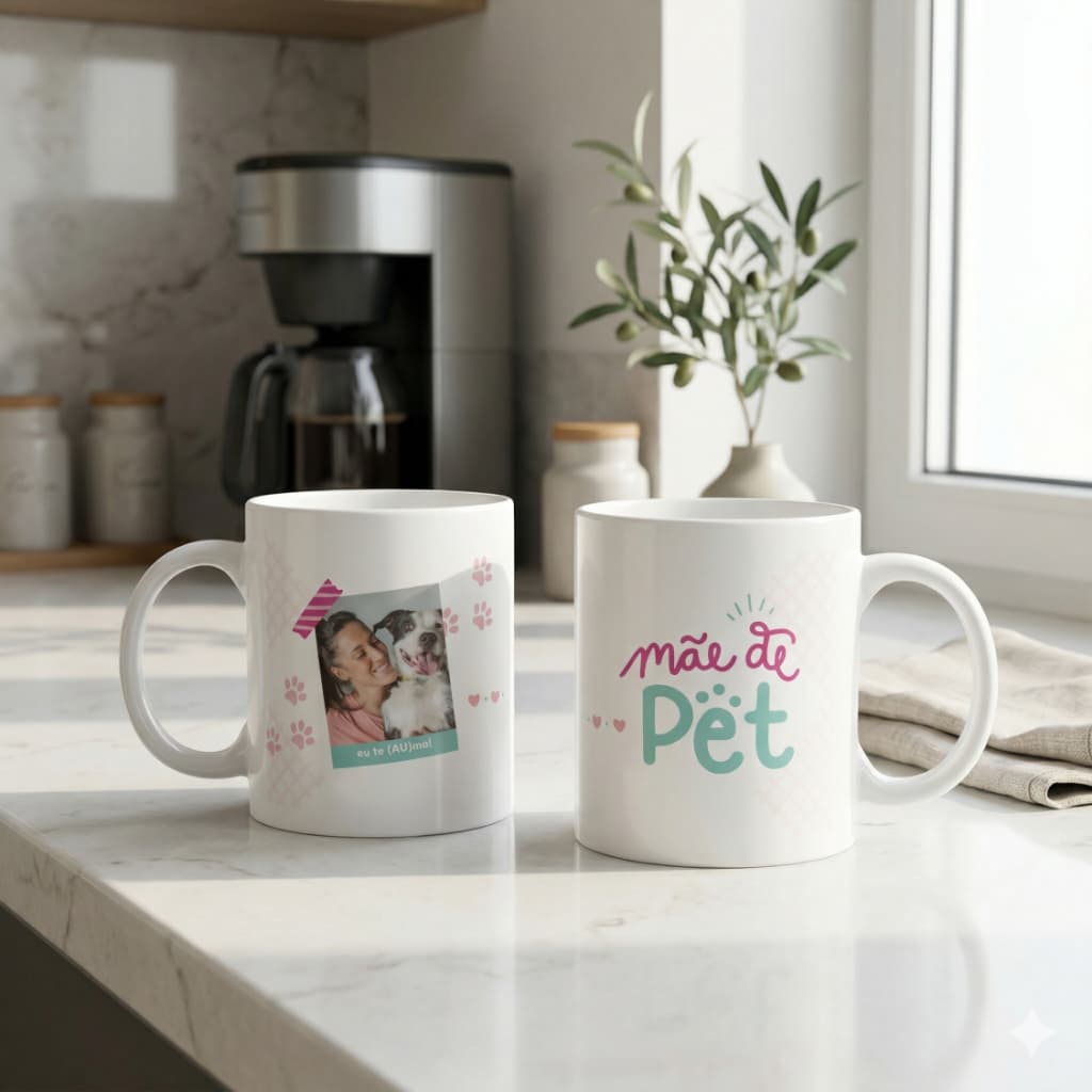 Caneca com foto mãe de PET - DIVERSOS MODELOS