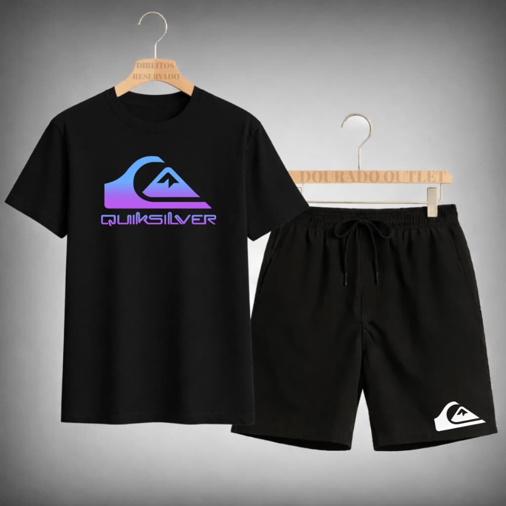 Camiseta Masculino Quiksilver Camiseta 100% Algodão