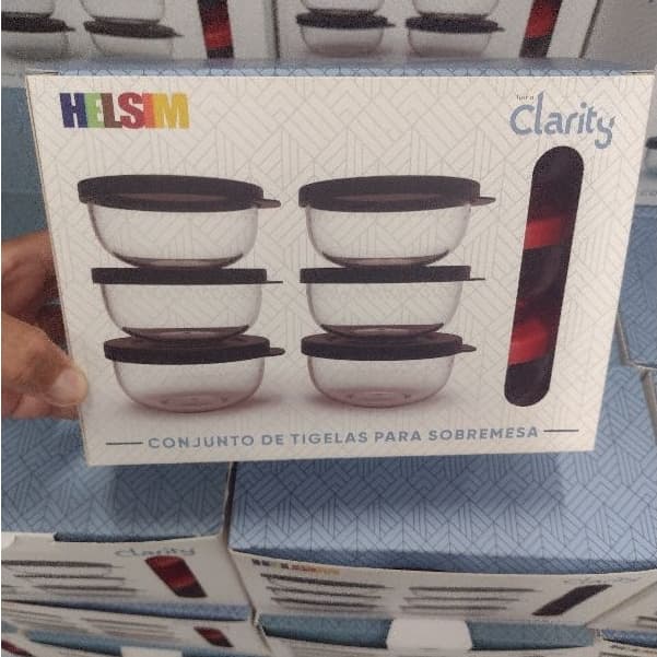 Kit de tigelas Clarity sobremesa .