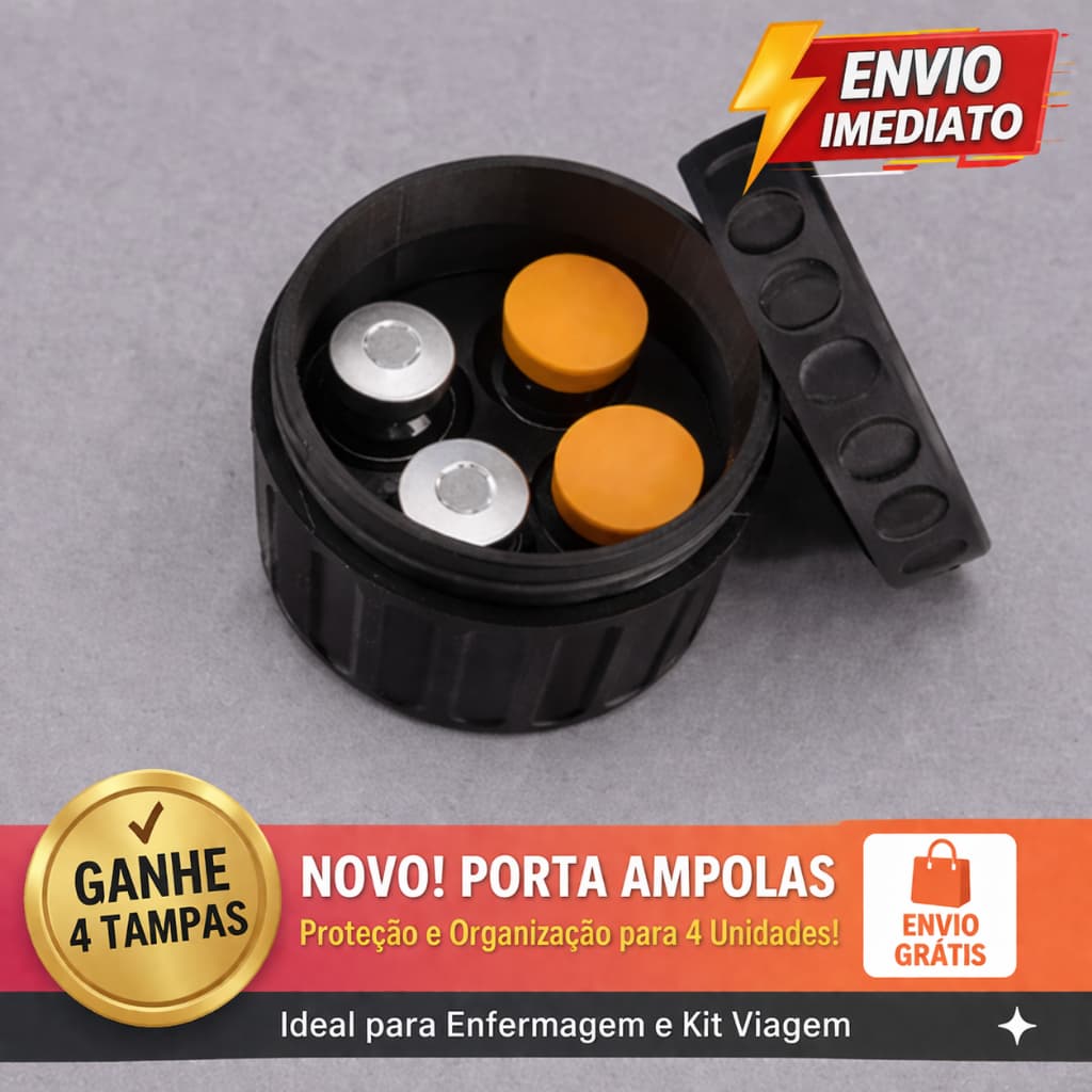 Porta Ampolas | Estojo Organizador para 4 Ampolas