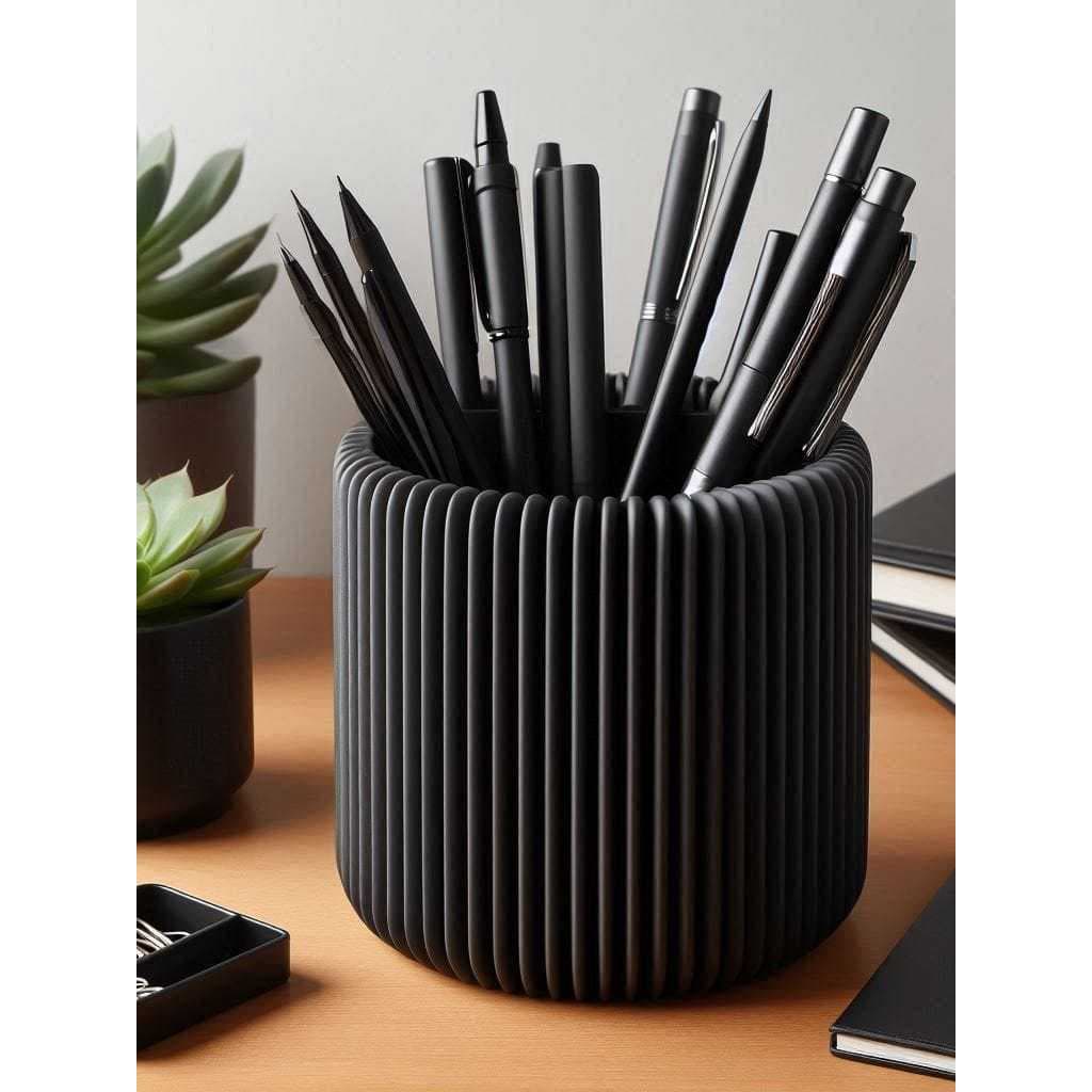 Porta Canetas e Lápis Geométrico Moderno Organizador de Mesa Home Office Setup