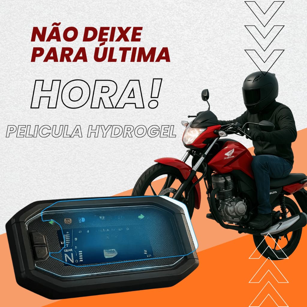 Honda Cg 160 Titan Película  Nxr 160 Bros Hydrogel Painel Velocimetro Fan Start 2025 2026 antirrisco