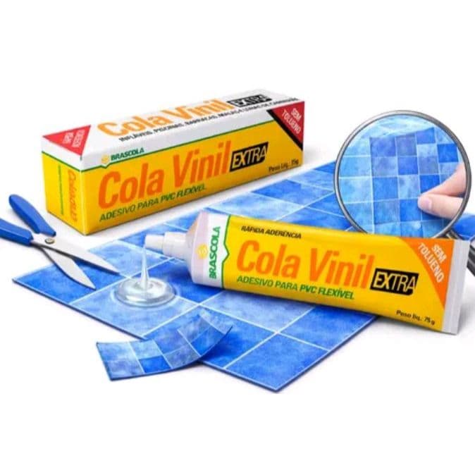 Faixa de Vinil Mais Cola Para Pequenos Remendos Reparo Em Furos e Rasgos Em Piscina de Vinil e Infláveis 0,05cm x 0,30cm