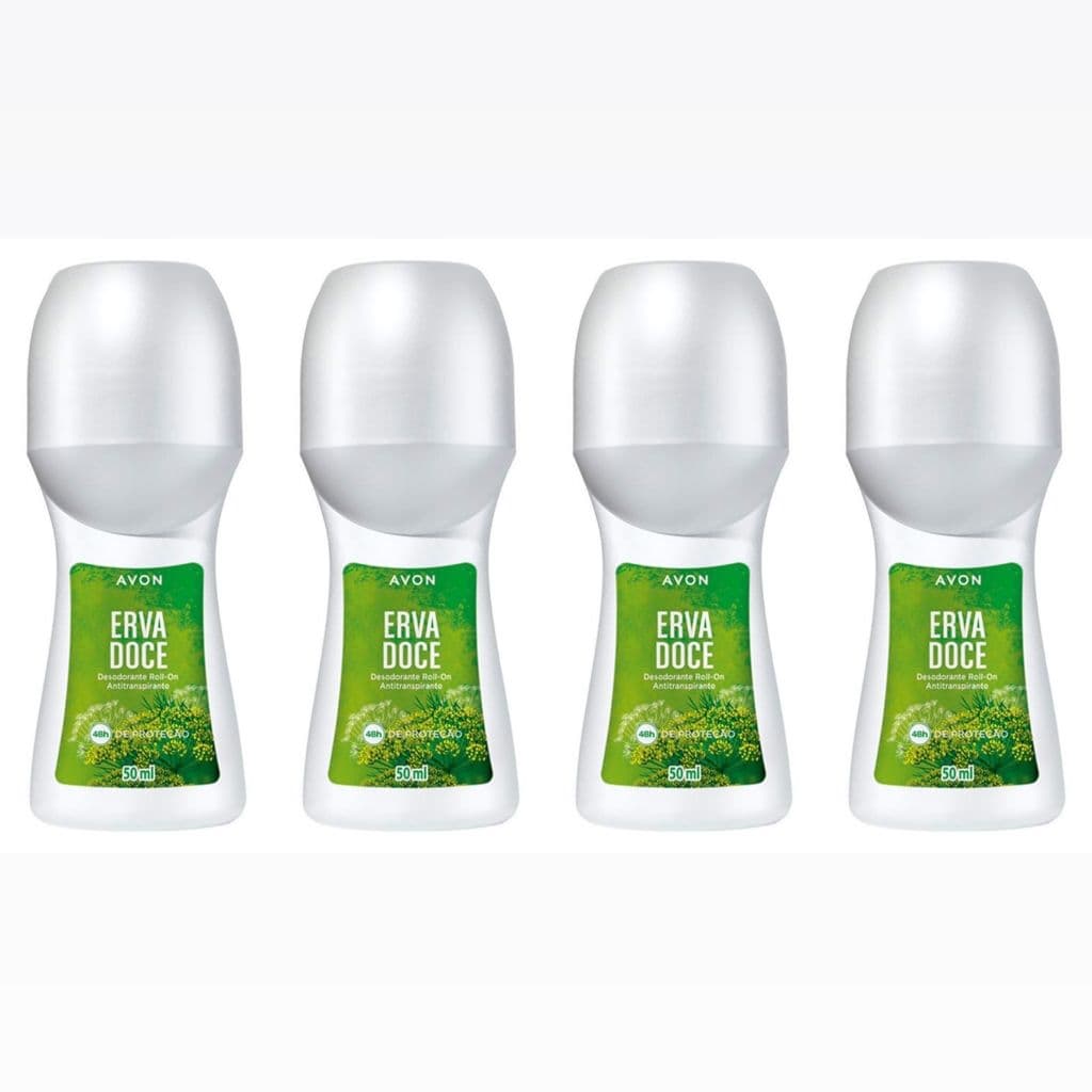 Roll On Avon Erva Doce (50 ml) Kit com 4/6/10 unidades- PRODUTO ORIGINAL