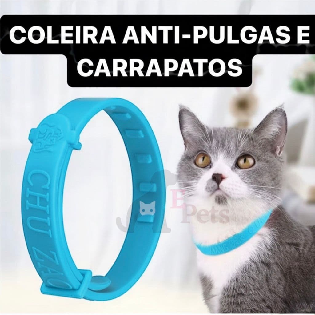 Coleira Anti-Pulga Carrapato Ácaro Para Gatos Pet Cachorros