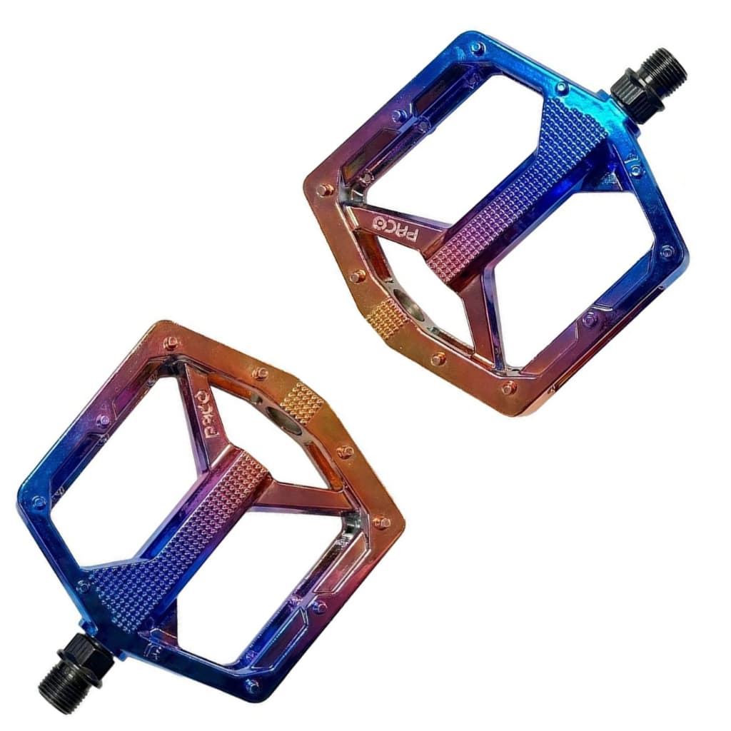 Pedal Bike Plataforma 9/16 Paco Nylon Camaleão Com Bucha