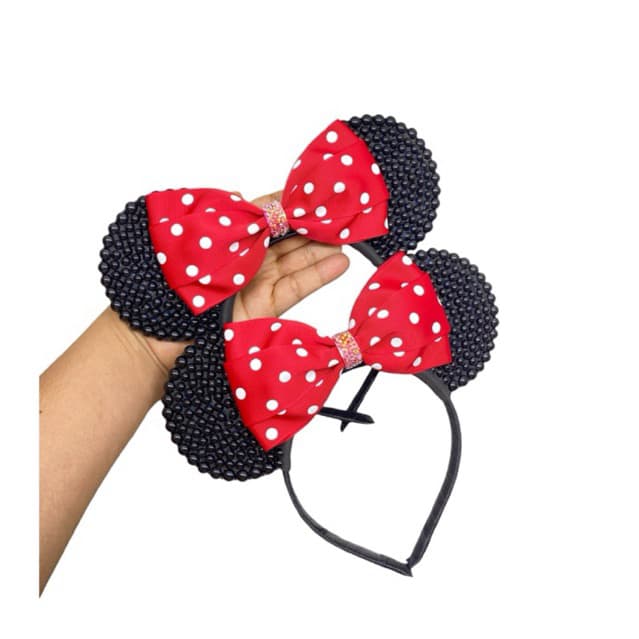Tiara da Minnie- tiara de luxo minnie- tiara da minnie vermelha -