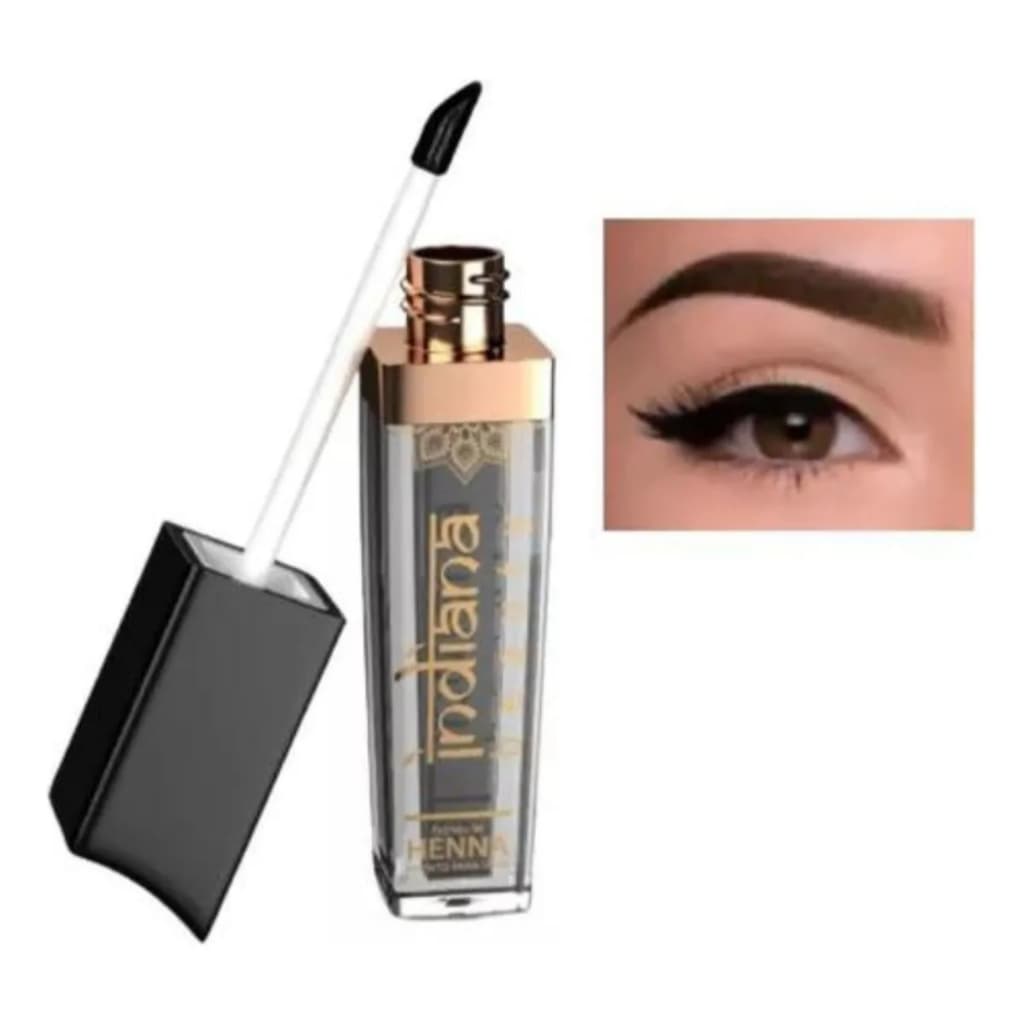 Henna Sobrancelhas Pronta Para Uso Indiana Beauty 4g Cor Castanho Claro