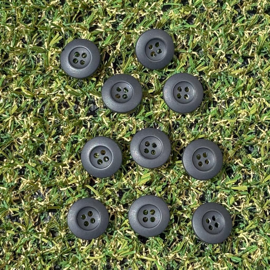 kit 10 Unidades Botão Preto Fardamento Militar