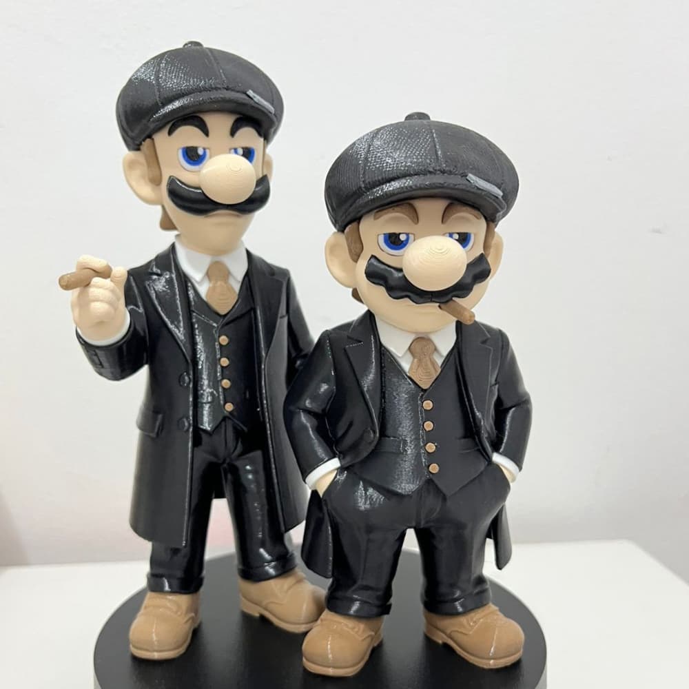 Boneco Mario Schelby | Peaky Blinders | Colecionável Geek Decoração Gamer Criativo | Luigi Schelby