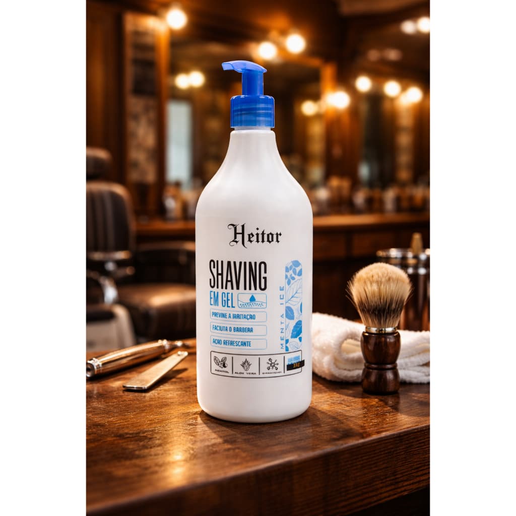 Shaving gel de barbear mentolado Heitor