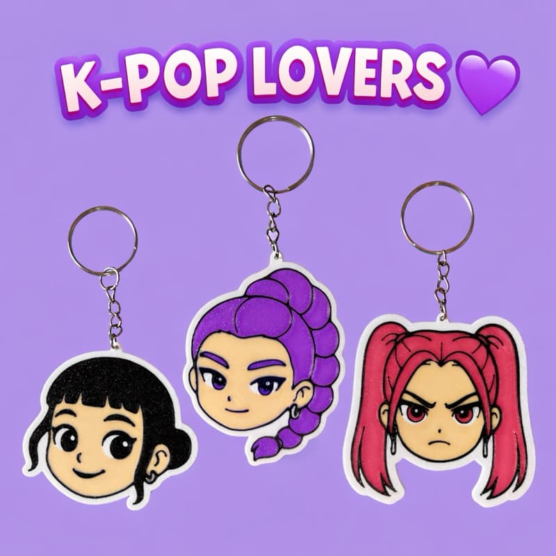 kit chaveiro Chaveiro K-POP / Huntrax / Guerreiras do k-pop