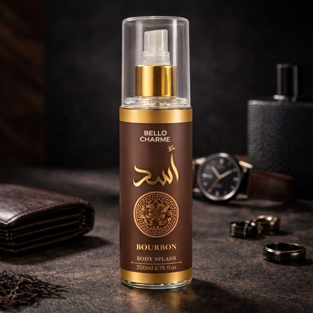 Body Splash Árabe Bourbon Masculino 200ml - Bello Charme