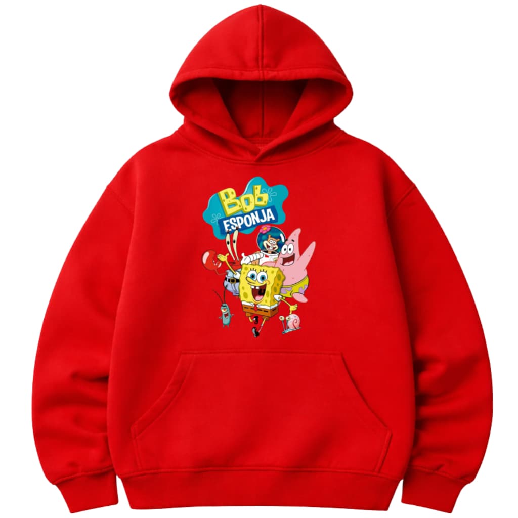 Moletom Bob Esponja Infantil Quentinho Blusa De Frio Menino Unissex